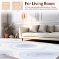 thumbnail image 2 of ODIKA 5' x 7' Machine Washable Non-Slip Area Rug, Abstract Circle High Traffic Rug, Blue, 495422, 2 of 7
