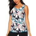 thumbnail image 2 of Haiem Butterfly Workout Tank Tops for Women, Athletic Sports Slim-Fit Tank Tops, Compression Sleeveless Dry Fit Shirts,Athletic Shirt-Medium, 2 of 9