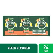 Perrier Peach Flavored Sparkling Water, Cans (24 Count) 267.6 fl oz