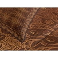 thumbnail image 4 of Ambesonne Vintage Quilted Bedspread Set 3 Pcs, Persian Lace, King Size, Orange Brown, 4 of 5