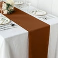 thumbnail image 3 of BalsaCircle 12" x 108" Polyester Table Top Runner Cinnamon Brown, 3 of 8
