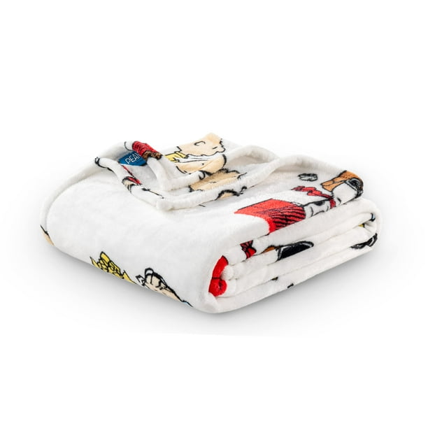 Berkshire Blanket Peanuts VelvetLoft Cute Character Snoopy Plush Throw Blanket Peanuts Gang Throw 55 In X 70 In