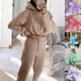thumbnail image 2 of Jogging Suits For Women 2 Piece Sweatsuits Tracksuits Sexy Long Sleeve HoodieCasual Fitness Sportswear, 2 of 8