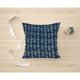 thumbnail image 4 of The Cozy Creations 2PCS Cotton Indigo Blue Decorative Pillow Cover, 20"X20" Double Sided Hand Block Printed Cushion Cover for Sofa Patio Couch, 4 of 9