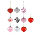 thumbnail image 2 of 10Pcs Valentines Day Tree Ornaments Heart Ornaments Hanging Hearts Mini Heart Ornaments Valentine's Heart Decorations Heart Ornaments, 2 of 9