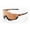 Matte Copper Chromium/Black; HiPER Copper Mirror, variant on 100% Speedtrap Soft Tact Black Unisex Shield Wrap Sunglasses with Clear Bonus Lens