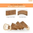 thumbnail image 5 of WHIPPY Women Western Belt for Jeans Dresses Cowgirl Cowboy Leather Belt with Gold Buckle, 5 of 7