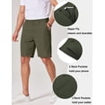 thumbnail image 3 of COOFANDY Men's Summer Beach Casual Shorts Lightweight Flat Front Golf Shorts with Pockets, 3 of 6