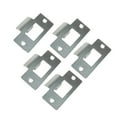 5/10Pcs Standard Tubular Latch Replacement Striker Plate Stainless