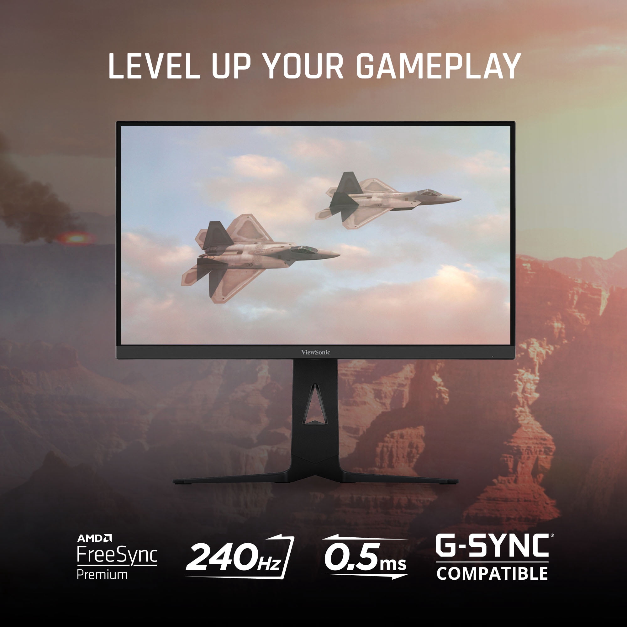 ViewSonic XG2736-2K 27" QHD 0.5ms 240Hz IPS Gaming Monitor with FreeSync