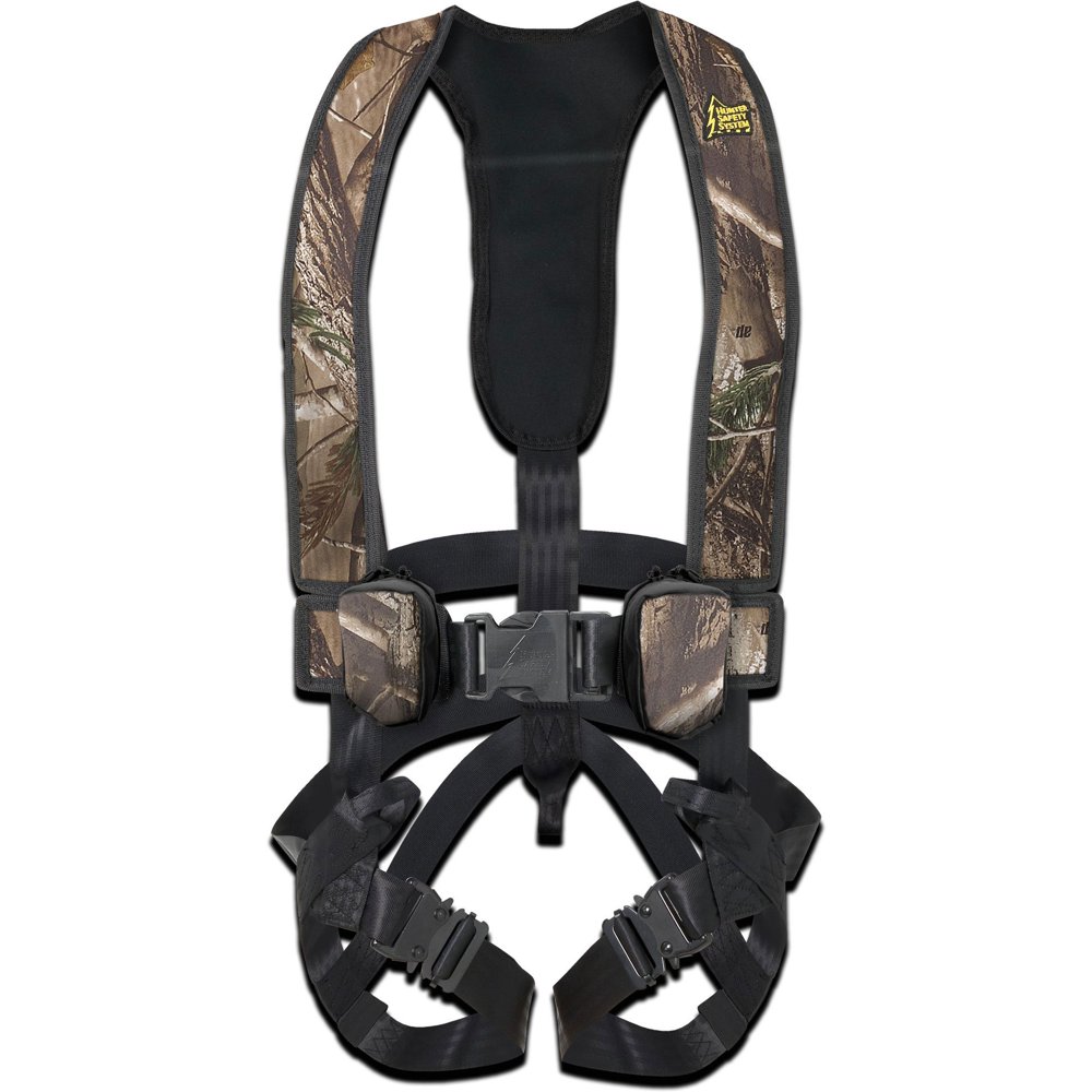 Hunter Safety Systems Alpha Camouflage Tree Hunting Safety Trim Fit Harness, S/M