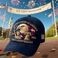 thumbnail image 4 of United States 250th Anniversary Hat USA 250th Anniversary Hat Adjustable Embroidered Patriotic Baseball Cap for Men Women, 4 of 11