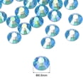 thumbnail image 2 of Uxcell Hotfix Rhinestones Flatback Crystal Glass Gems for Crafts Clothes DIY Decoration 288Pcs Bright Light Blue, 2 of 5