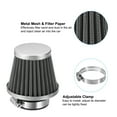 thumbnail image 3 of Uxcell 38mm Motorcycle Air Filter, Metal Mini Bike Air Cleaner Part, Silver 2 Pcs, 3 of 7