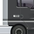 thumbnail image 2 of 2 Pack - ELD E-Log In Use Vinyl Decal Electronic Logging Device Sticker E-Log Electronic Driver Logs Decal for Commercial Semi Truck & Bus Drivers - Many Colors & Sizes (9" x 3", White), 2 of 8