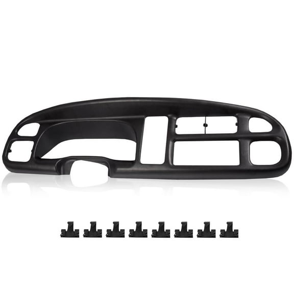 CROSSDESIGN Dash Board Bezel Fit for Dodge Ram 1500 1998-2001 Dodge Ram 2500 3500 1998-2002 Dash Cover Black