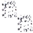 thumbnail image 1 of 2 uds estrellas de verano y luna reflectantes banderas de flores, decoración para fiesta de boda de cumpleaños, 1 of 5