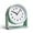 Green, variant on Analog Alarm Clock, Silent Non-Ticking Quartz Movement, Battery-Operated with Snooze & On-Demand Light, Easy to Set Gentle Wake Bedside Desk Clock, Ideal for Home, Travel, Office (White)