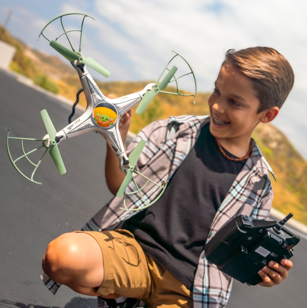 Star Wars The Mandalorian Grogu Baby Yoda 2.4GHz 4.5CH RC Quadcopter Drone