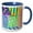 Blue/White, variant on 3drose, Shapes Sketched in Bright Colors, 11oz Two-tone Black Mug