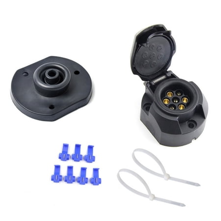 Dc 12V 7 Pin Car Trailer Caravan Plug Socket Wiring Connector Adapter ...