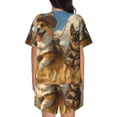 thumbnail image 6 of Haiem Farm Corgi German Shepherd Pattern Pajama Set for Women 2 Piece Lounge Set Short Sleeve Tops and Shorts Soft Sleepwear-XX-Large, 6 of 7