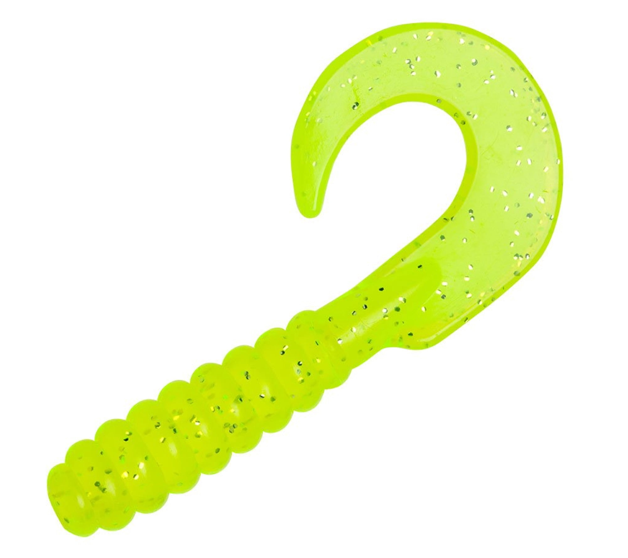 Yum Lures Walleye Grub Lime Core 3" Fishing Bait YWGR354