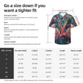 thumbnail image 6 of Lsque Romantic Flamingo Pair pattern Hawaiian Shirt for Men, Unisex Summer Beach Casual Short Sleeve Button Down Shirts-3X-Large, 6 of 9