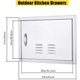 thumbnail image 2 of Qinaqin 1 Stainless Steel Right-Opening Gabinete Puerta 24\, 2 of 6