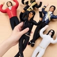 thumbnail image 3 of Michae Collectible Music Star Plush Bendable for Dynamic Display and Role Play, Soft Stuffed Iconic Performer Figure Toy for Home Office Decoration and Fan Gifts, 3 of 5