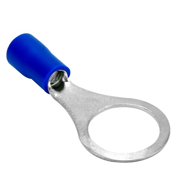 Conext Link RTV-38B25 Borne d'Anneau en Vinyle Lot de 25 (Étui 3/8 Pouces, Bleu Calibre 16-14)