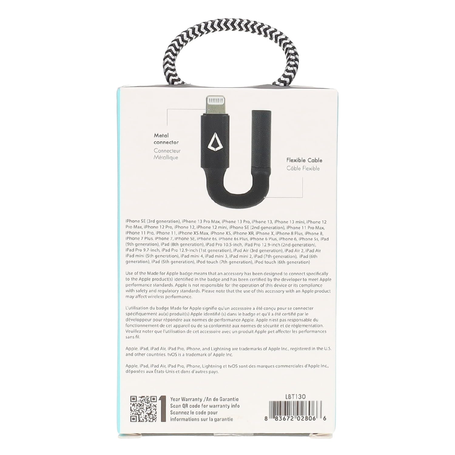 LBT 3.5-mm to Lightning Headphone Adapter