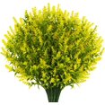 thumbnail image 1 of 16 flores artificiales de lavanda, ZOELNIC, planta artificial de lavanda de plástico para bodas, hogar, jardín, decoración estética de habitaciones, primavera y verano (amarillas), 1 of 6