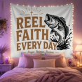 thumbnail image 2 of Reel Faith Every with Day Layout Left Side, Nostalgic Vintage for Botanical Art Lovers, Botanical Wall Decor, Mother'S Day Gift, Tapestry Wall Hanging for Bedroom and Dorm, 2 of 6