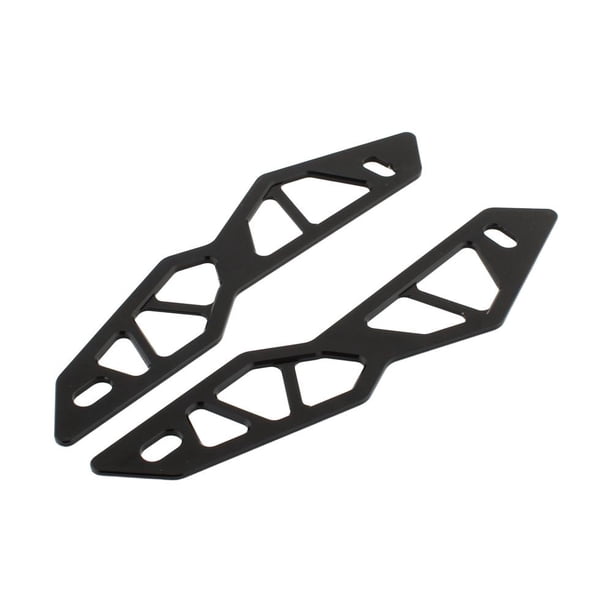 Soporte de parabrisas de aluminio, soporte ligero para motocicleta, accesorio para Negro