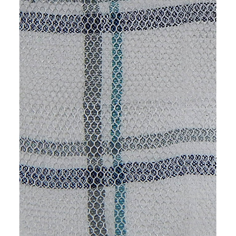 Mainstays, 4 Pack, Microfiber Stripe Kitchen Towels, White 
