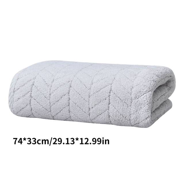 Toalla de baño de microfibra para adultos, altamente absorbente, de secado rápido, para el cabello, suave, que no suelta pelusa, para usar en la ducha, la playa y el baño.
