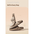 thumbnail image 3 of Women’s Genuine Leather Clogs Cork Footbed EVA Sole Slip-On Buckle Mules Comfort Shoes, 3 of 14