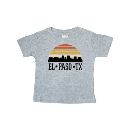 

Inktastic El Paso Texas Skyline Retro Gift Baby Boy or Baby Girl T-Shirt