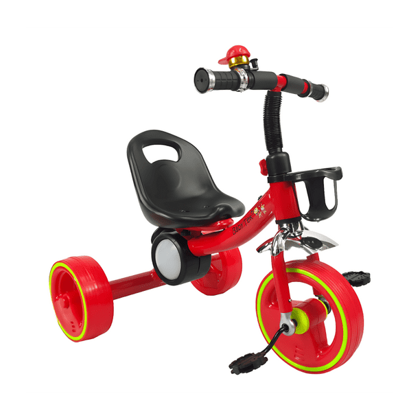 Triciclo The Baby Shop con porta vaso, sonido y luz Rojo -