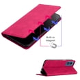thumbnail image 3 of For Revvl 7 5G (T-Mobile) Wallet Pouch with Credit Card Holder Flip Card Slots, Kickstand and Magnetic Closure PU Vegan Leather Phone Case Cover by Xpression - Hot Pink, 3 of 6