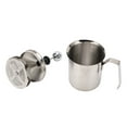 thumbnail image 3 of Hand Pump Frother, 500cc Manual Milk Creamer Stainless Steel Easy Operation  For Office, 3 of 8