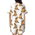 thumbnail image 4 of Womens Pajama Sets With Pocket, German Shepherd Dog Yellow Lounge Sets Short Sleeve Sleepwear PJ Sets for Women, 4 of 6