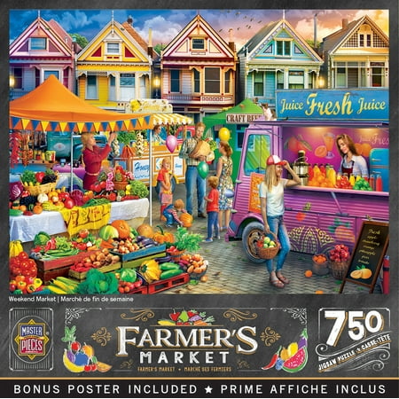 UPC: 0705988320163 | MasterPieces 750 Piece Jigsaw Puzzle for Adults – Weekend Market – 18 x24