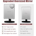 large lighted vanity makeup mirror (xlarge model), funtouch light up