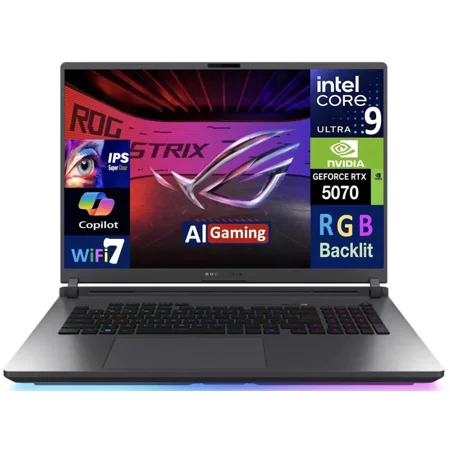 ASUS ROG Strix G18 18" Gaming Laptop Intel Core Ultra 9 275HX 2.5K Nebula Display GeForce RTX 5070 32GB RAM 1TB SSD Win11 Home G815LP-IS96