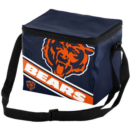 - Forever Collectibles Big Logo Stripe 6 Pack Cooler, Chicago Bears