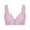 Pink, variant on Aofany Women's Plus Size Wire Free Bras Push Up Front Button Bra Solid Color Everyday Underwear
