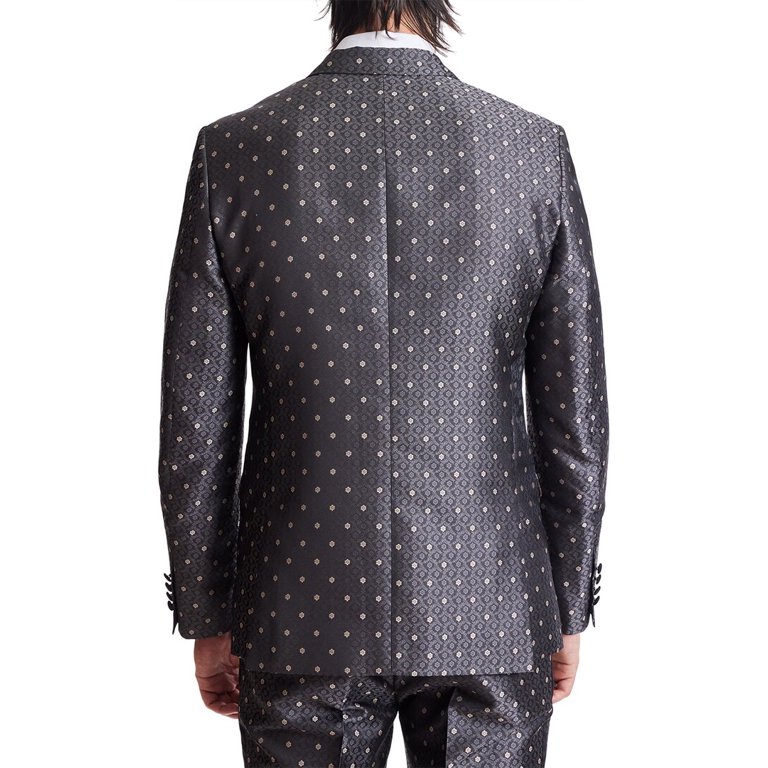 Paisley and gray 2025 polka dot blazer