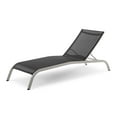 thumbnail image 3 of Lounge Chair Chaise, Set of 4, Aluminum, Metal, Steel, Black, Modern Contemporary Urban Design, Outdoor Patio Balcony Cafe Bistro Garden Furniture Hotel Hospitality, 3 of 5